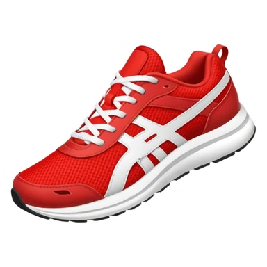 fast shoes, red and white sticker