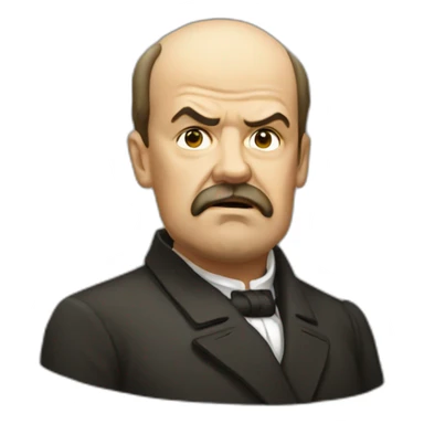 Lenin in shock sticker