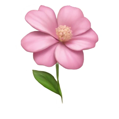 Realistic Open book with light pink flower inside sticker