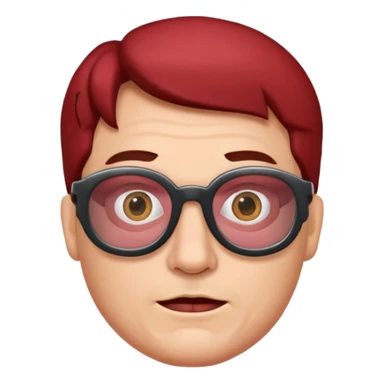 man with SPAM meat GLASSES  sticker