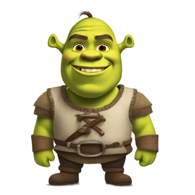 Shrek with a gyatt  sticker