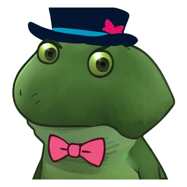 Cute pink demon emoji sticker