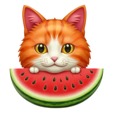 Karpuzlu kedi sticker
