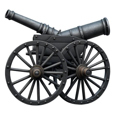 Civil war cannon sticker