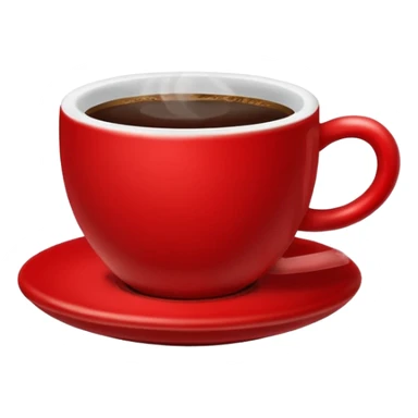 cup of coffe red sticker