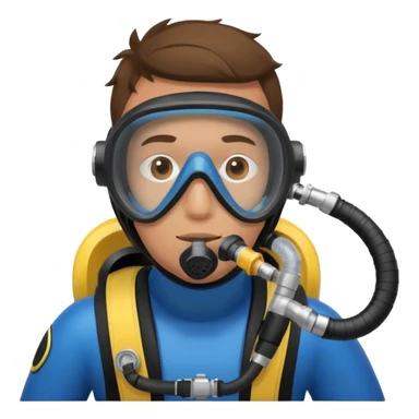 scuba diving with oxygen tank sticker