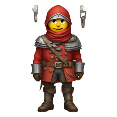 the red baron on the gallows from the game The Witcher 3 sticker