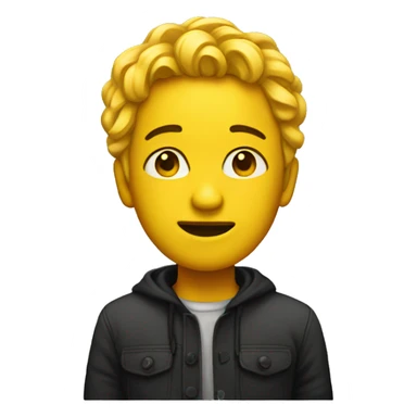 an artist yellow emoj sticker