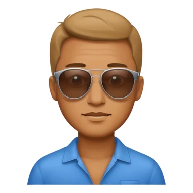 hombre acostado con lentes de playa  sticker