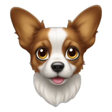 un papillon sur un nez  sticker