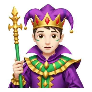 a wrangled jester sticker