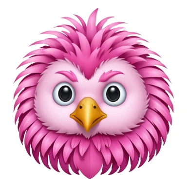 pink bird sticker