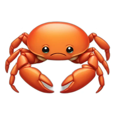 cute-depressed-crab sticker