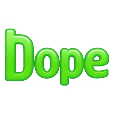 the word dope sticker