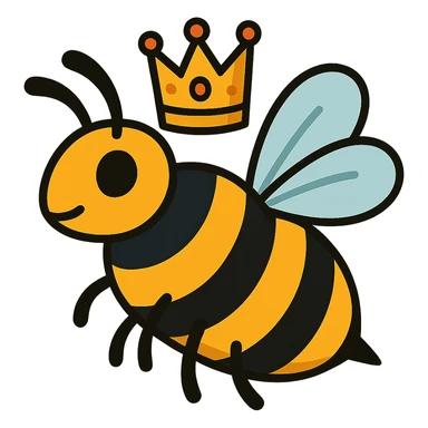 queen bee sticker