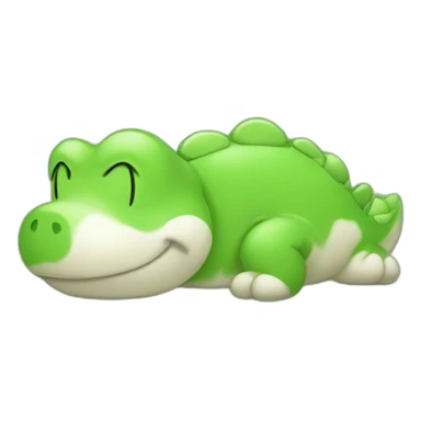 sleeping yoshi sticker