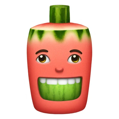 Tequila with watermelon sticker