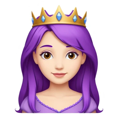 Mor saçlı prenses  sticker