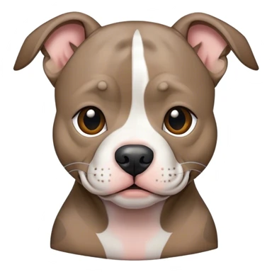 Grey and tan brindle pocket pitbull dog sticker