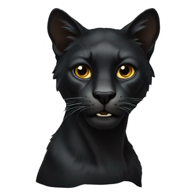 animal pantera negra feroz sticker