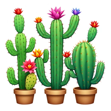 Rainbow cactus sticker