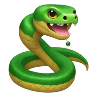 Snake with bell sticker