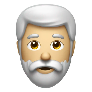 Toilet with a man with a scraggly beards head sticking out of the toilet sticker