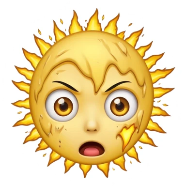 сделай стикер в стиле телеграм для смайлика "🤯". без обводки и с прозрачным фоном sticker