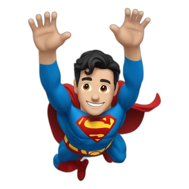 superman-boy-jump-smile-elon mask sticker
