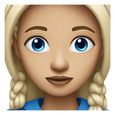 wisdom in her gaze blue eyes sticker