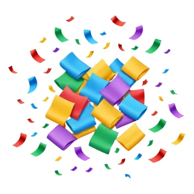 Confetti sticker