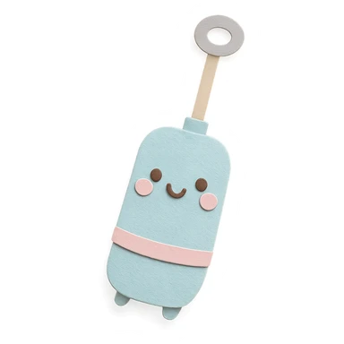 cute milk frother, full body, smiling face, soft pastel kawaii style sticker