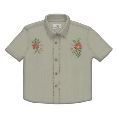 Embroidered shirt sticker