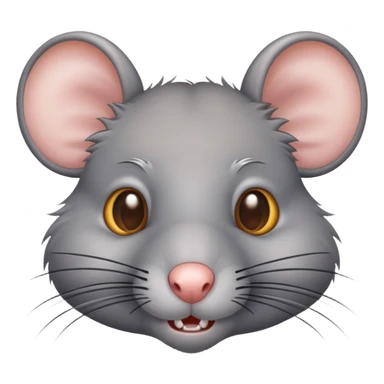 Gray rat sticker