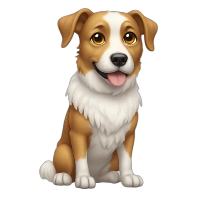 Dog with wings sticker
