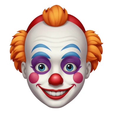 Doble cara triste por dentro payaso por fuera  sticker