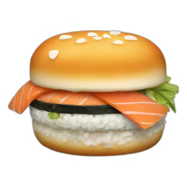 Sushi burger  sticker