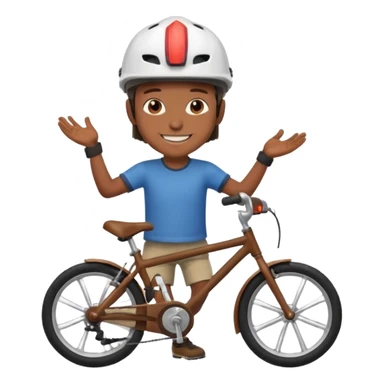 Make emoi of scout on bike sticker