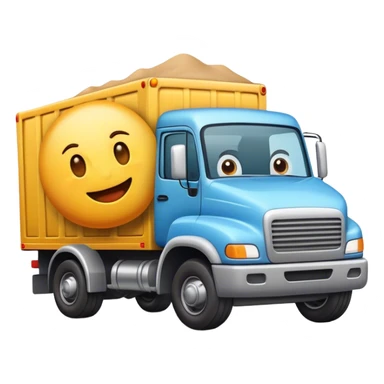 emoji getting run over by a truck  sticker