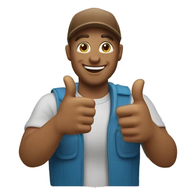 skibidi speaker man thumbs up sticker
