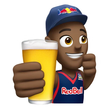 Cheers with redbull energy sticker