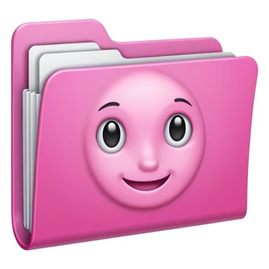 light pale Pink Folder Front sticker