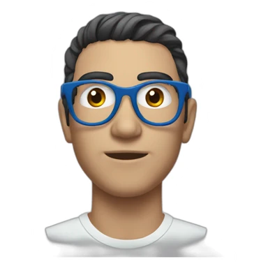 chico moreno ojos azules sticker