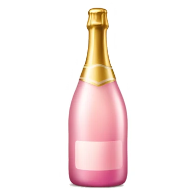 champagner bottle pink sticker