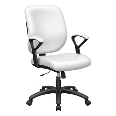 Egronomic white chair sticker