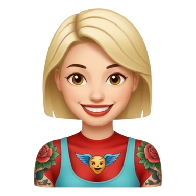 a tatoo woman sticker