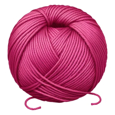 ball of knitting thread pink sticker