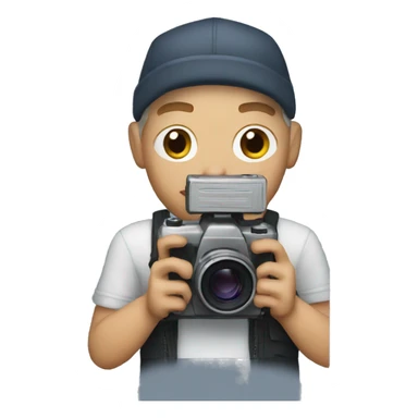 eminem holding a camera sticker