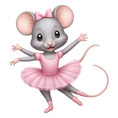 sweet mouse dancing ballet sticker