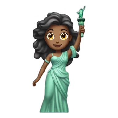 disney princess Statue of Liberty sticker